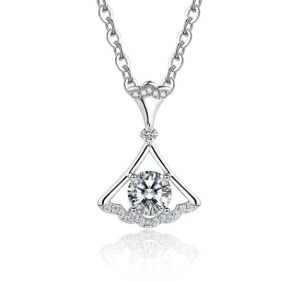 S925 Synthetic Moissanite Diverse Sparkling Charm Necklace Pendant Valentine's Day Lover Gifts for Women
